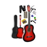 Aesco Midex CG-36RD Kaliteli 36 Inç 3/4 Juniur Çocuk Gitarı 8-12 Yaş Arası (Çanta Askı Capo Nota Sticker Pena Metod)