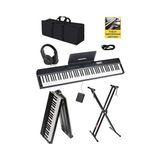 Aesco Midex PLX-120BK-ST Katlanır Taşınabilir Dijital Piyano Tuş Hassasiyetli Full Set