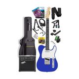 Aesco Midex TLX-50BL-25AMP Tele Kasa Maple Klavye 2 Single-Coil 25W Amfili Elektro Gitar