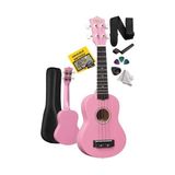 Aesco Midex UKX-901 Pk Pembe Soprano Ukulele (Askı Çanta Metod Pena)