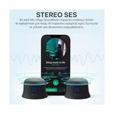 Aesco Mili Mag-Soundmate Magsafe Uyumlu Mini Taşınabilir Bluetooth Hoparlör Beyaz