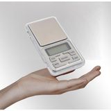 Aesco Mini Cep Terazisi, LCD Mavi Arka Aydınlatmalı Ekran, Tare Fonksiyonlu, Taşınabilir Dijital Hassas Terazi