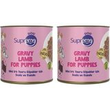 Aesco Mini Irk Yavru Köpekler Için Soslu ve Kuzulu Konserve 200 gr (2 Paketi)