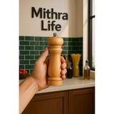 Aesco Mithra Life 2 Li Orta Boy Bambu Gövdeli Ahşap Tuz Karabiber Değirmeni Öğütücü Kahverengi MIT1248 - 0,2 kg