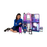 Aesco Monster High Buh-Tique Hotel Oyuncak Bebek Evi, Katlanabilir Oyun Seti, Her Odada Korkutucu Sürprizler ve Mobilya ve Aksesuarlar Dahil 13'ten Fazla Oyun Parçası, JBF16