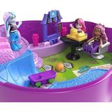 Aesco Monster High Temalı Kompakt Oyun Seti, 3 Mikro Bebek ve 10 Aksesuar Içerir