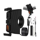 Aesco Motosiklet Hızlı Şarj Cihazı 12V-24V Su Geçirmez Çift USB Type-C Pd Hızlı Şarj Portu Auna Bağlantılı Telefon Tablet Şarj Adaptörü, Motosiklet, Bisiklet, Atv, Tekne, Motor Aksesuarı Mt6