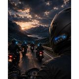 Aesco Motosiklet Kaskı Için Bluetooth Kulaklık Hands Free Çağrı Özellikli