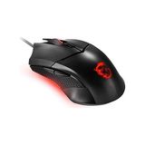 Aesco Msı Gg Clutch GM08 Gamıng Mouse 4.200 Dpı Pıxart PAW3519 Optık Sensor Red LED 1.8m Kablo Ayarlanabılır Agırlık Altın Kaplama USB Baglantı Oyuncu Faresı
