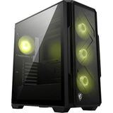 Aesco Msı Mag Forge 340R Aırflow Temperli Cam 4X120MM Argb Fan Atx Gaming Bilgisayar Kasası - 130 W