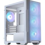 Aesco Msı Mag Forge M100R Whıte Temperlı Cam 3X120MM 1X120MM Argb Fan Matx Gamıng Bılgısayar Kasası - 130 W