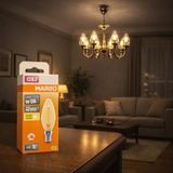 Aesco Mum Ampul 4W E14, Dimmer Uyumlu, 4’lü Paket - Amber