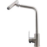 Aesco Mutfak Lavabo Musluğu Bataryası Mix Eyve Sıcak Soğuk Çift Su Girişli Çeşmesi 34 cm - Acı Yeşil