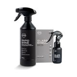 Aesco Nasiol Rapidshine + Glasshield Sprey-Avantajlı Set-Araç Bakım Seti-Hızlı Nano Seramik Kaplama ve Araç Camları Için Nano Yağmur Kaydırıcı 2li Set, Derin Parlaklık, Su ve Leke Itici