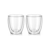 Aesco Needd Çift Katmanlı Cam Bardak Seti 2'li 250 ml | Borosilikat Double Wall Isı Yalıtımlı Şeffaf Kahve Bardağı | Americano, Latte, Cappuccino ve Soğuk Içecek Için - 0 - Siyah