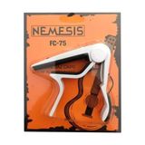 Aesco Nemesis Fc-75 Gitar Ukulele Saz Bağlama (Kısa-Uzun) Akustik Klasik Electro Guitar Capo (Beyaz)