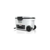 Aesco Ninja Frostvault Hard Cooler 28 L, Birinci Sınıf Yalıtımlı Soğutma Kutusu, 6 Güne Kadar Buz Tutar, Buzdolabı Sıcaklığına Sahip Entegre Kuru Saklama Çekmecesi, 48 Kutu Için Uygundur, Cloud White - Ahşap