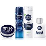 Aesco Nıvea Men Erkek Sprey Deodorant,nemlendirici Krem,tıraş Köpüğü,tıraş Sonrası Balsam - 1 lt