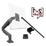 Aesco North Bayou Desk Pro Bundle – Nb F80 2026 Versiyon Ergonomik Monitör Standı + Ergoflex EF-354 Uzaktan Kumandalı Monitör Işık Çubuğu