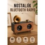 Aesco Nostaljik Radyo Bluetooth Bağlantılı Şarjlı Yüksek Ses Kaliteli