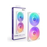 Aesco Nzxt F240 Rgb Core Tek Çerçeve Fan Ünitesi, 240MM, 2x 120MM Rgb Fan Dahil, Hız ve Aydınlatma Kontrolü, Yüksek Statik Basınç ve Hava Akışı, 8 Argb Led, Beyaz