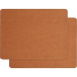 Aesco Ocean Home Textile 2'li Taba Renk Deri Amerikan Servis 40 x 30 cm - 0,60 x 19 x 29 cm - 51R-Turuncu
