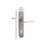 Aesco Oda Kapı Kolu Seti - 5 Takım, Inox Aynalı