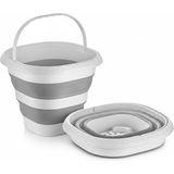 Aesco Orret Home 12.8 Litre Katlanabilir Kova – Akordiyon Tasarımlı Katlanır Temizlik ve Araç Yıkama Kovası, Gri Renk, Bebek Yıkama ve Ev Içi Kullanıma Uygun Portatif Kova (Kare 10 Litre) - 0 - 199 ml - 000-Siyah