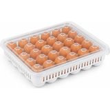 Aesco Orret Home 30 Gözlü Kilitli Yumurta Saklama Kabı Plastik Yumurta Taşıma Kutusu Kapaklı Şeffaf Buzdolabı Düzenleyici Bpa Free 30'lu Yumurta Organizeri