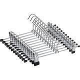 Aesco Orret Home 5’li Metal Pantolon ve Etek Askısı – 360° Dönebilen Kancalı, Ayarlanabilir Çoklu Askı, Dolap Içi Yer Tasarruflu Elbise Askısı, Pantolon, Etek, Şal, Çorap Düzenleyici Set (30 Cm) - 00 Bordo