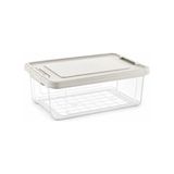 Aesco Orret Home Kilitli Saklama Kabı Şeffaf Organizer Pp Plastik Gıda Saklama Kabı Kapaklı Buzdolabı Düzenleyici Istiflenebilir Çok Amaçlı Saklama Kutusu (12 Litre)