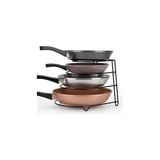 Aesco Orret Home Metal 4 Katlı Tava Rafı Düzenleyici Organizer – Dik ve Yatay Kullanım Tencere Tava Standı, Dolap Içi Tava Rafı, Mutfak Tencere Kapaklık Organizer, Çok Amaçlı Metal Raf