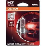 Aesco Osram H7 Night Breaker Silver Far Ampulü, 12V 55W,%100 Daha Fazla Işık, 130M Mesafe