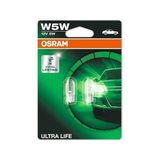 Aesco Osram T10 W5W Ultralife Plaka Park Içmekan Ampulü, 12V 2'li Paket, Universal Uzun Ömürlü Orijinal Sarı Renk