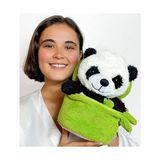 Aesco Özgüner Oyuncak Çantalı Bambu Panda Peluş Oyuncak - Peluş Oyuncak - Dolgulu Sevimli Panda