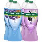 Aesco Palmolive Moments Lavanta Yağları ve Böğürtlen ile Nemlendirici Banyo ve Duş Jeli 500ML x 4 Adet - 500 ml