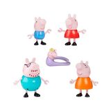 Aesco Peppa'nın 5 Kişilik Ailesi ve Bebek Evie | El Ele Tutuşabilen Hareketli Figürler | 3 Yaş ve Üzeri Kız ve Erkek Çocuklar Için Okul Öncesi Oyuncak
