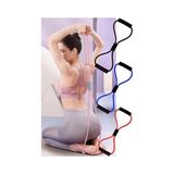 Aesco Pilates Direnç Lastiği Ipi Vücut Şekillendirici Kelebek Direnç Lastiği Güç Lastiği 1 Adet
