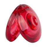 Aesco Plastik Kastanyet El Perküsyon Aleti Kırmızı 5.5 cm