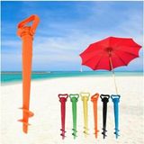 Aesco Plastik Şemsiye Sabitleme Kazığı, Güvenli ve Pratik Kullanım - 1,6 x 1,8 m - Ahşap - Bej