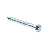 Aesco Prime-Line 9056275 Lag Vida, Altıgen Kafa, 3/20,3 x 7,6 Cm, Çinko Gümüş Kaplama Paslanmaz Çelik, 25 Adet