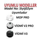 Aesco Pro- P (Model No DIKKAT:STYTJ02YM Uyumlu) 2 Adet Siyah Yan Fırça Yedek Parça Seti