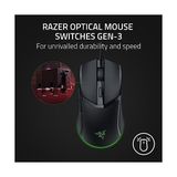Aesco Razer Cobra - Chroma Rgb'ye Sahip Hafif Kablolu Oyun Faresi (Tüy Hafifliğinde 57G, 3-Nesil Optik Fare Anahtarları, Gövde Altı Aydınlatmalı Chroma Aydınlatma, Hassas Sensör Ayarları) Siyah