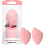 Aesco Real Techniques Mucize Toz Sünger, Mikrofiber Teknolojisi Tozlar, Güzellik Süngeri, Makyaj Blender, Karışımlar ve Setler Makyaj, Pembe, 2 Sayılı - 0-Ten