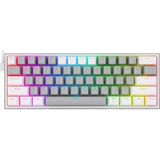 Aesco Redragon K617-RGB 16,8 Milyon Rgb Aydınlatma, Red Switch Fizz%60 Q Türkçe Kablolu Mekanik Oyuncu Klavyesi Gri Beyaz