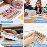 Aesco Renkli Dijital Hesap Makinesi - 15.5 x 13.5 cm LCD Ekranlı