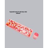 Aesco Renkli Retro Tuş Takımlı Klavye – 3 Cihaz Bağlantısı, Medya Kısayol Tuşları Yeni Nesil - Lisinya