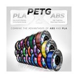 Aesco Resmi Creality Petg 3D Yazıcı Filament 1,75 mm 1 kg (2,2 Lbs), Yüksek Hassasiyetli Güçlü Tokluk, Kokusuz Daha Iyi Akış Nem Geçirmez 3D Baskı Ender Filament (Macenta)