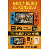 Aesco Retro Oyun Konsolu, 7 Inç IPS Ekran, 128GB Hafıza Kartı Desteği, Ps1 ve Nes Uyumlu