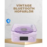 Aesco Retro Pikap Tasarımlı Bluetooth Hoparlör – Projektörlü Şarjlı Lamba
